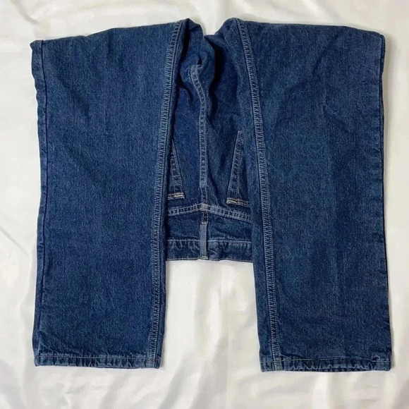 Cabela’s Flannel Fleece Lined Blue Denim Jeans 10 Short - Picture 8 of 15